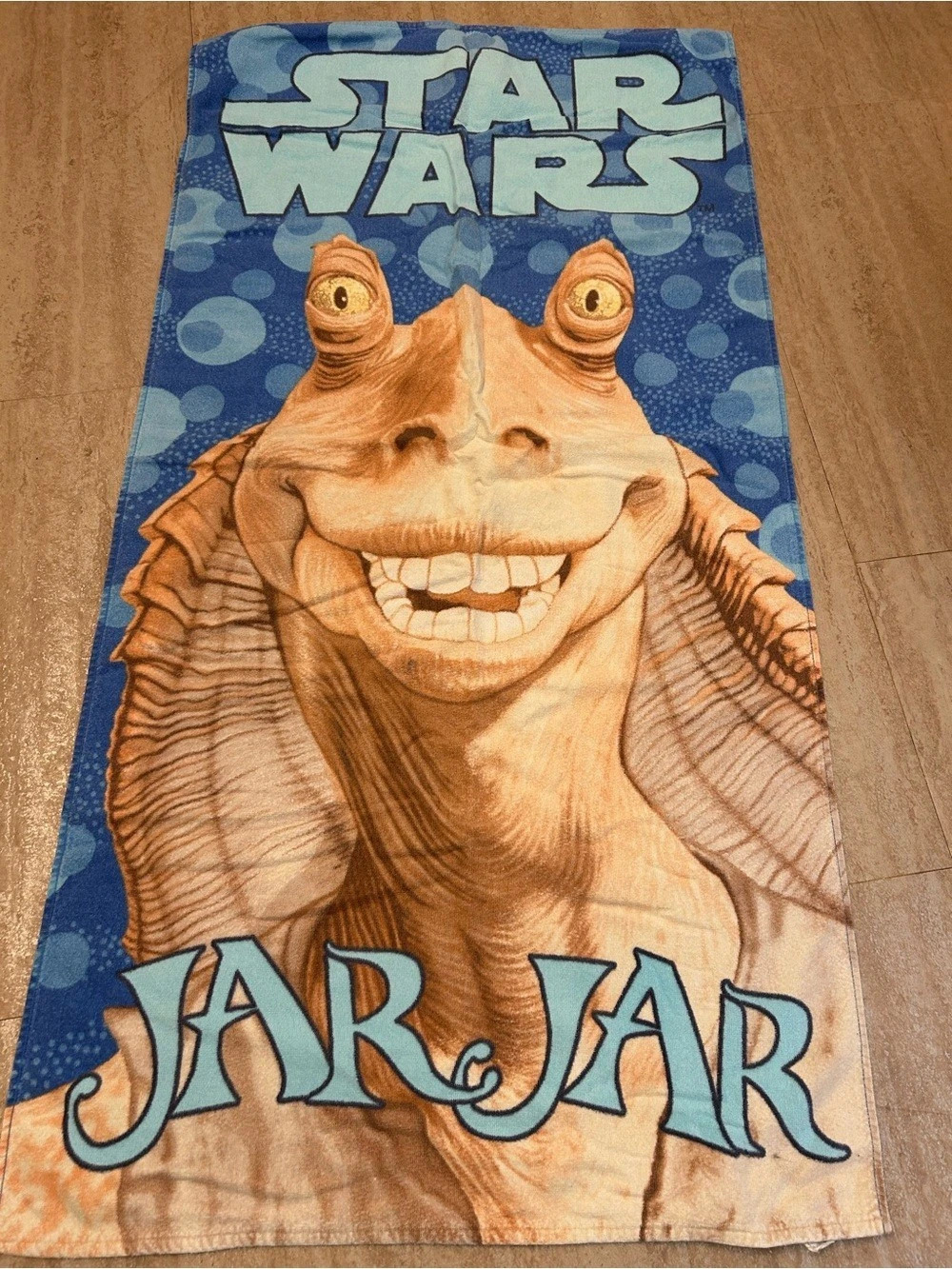 Star Wars Episode I Jar Binks Beach Towel Blue & Brown